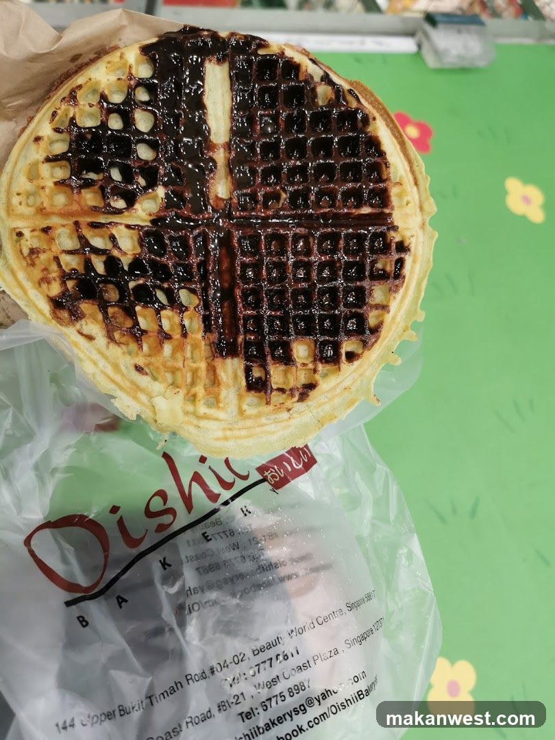 Waffle with Chocolate Sauce