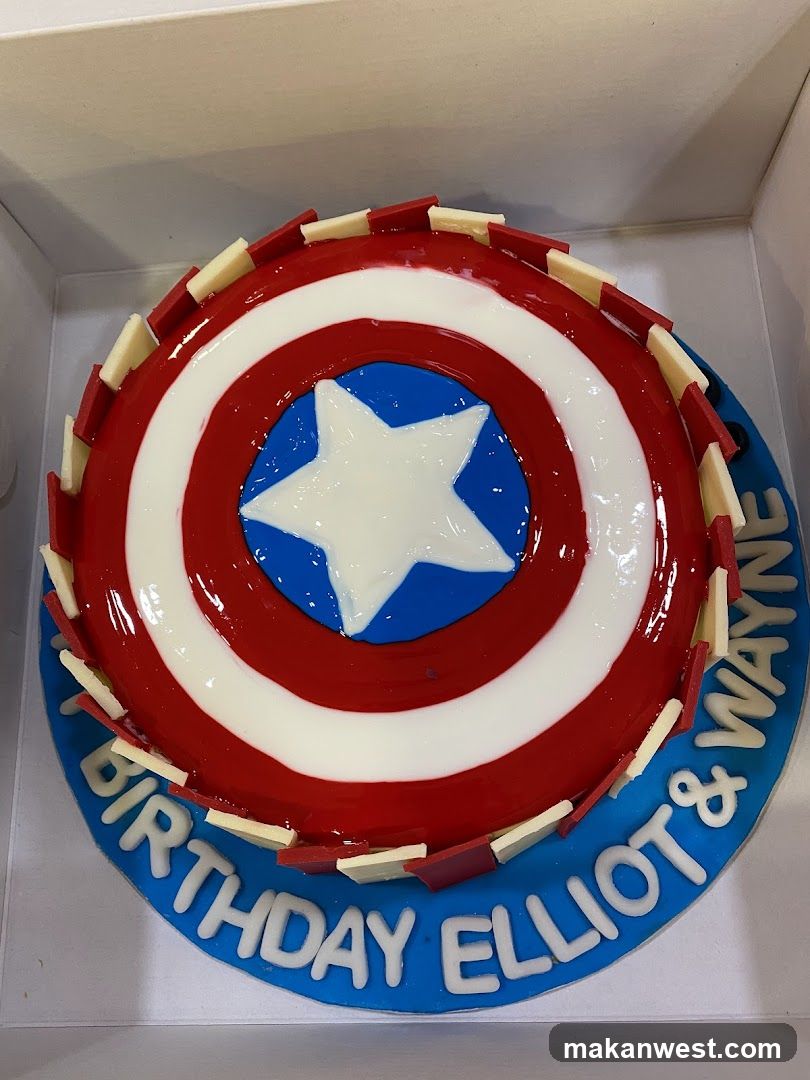 Captain America Birthday Cake