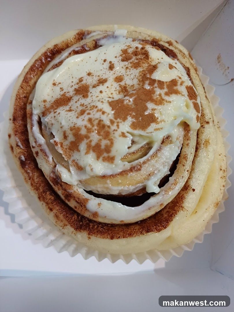 Cinnamon Roll with Cream Cheese Frosting