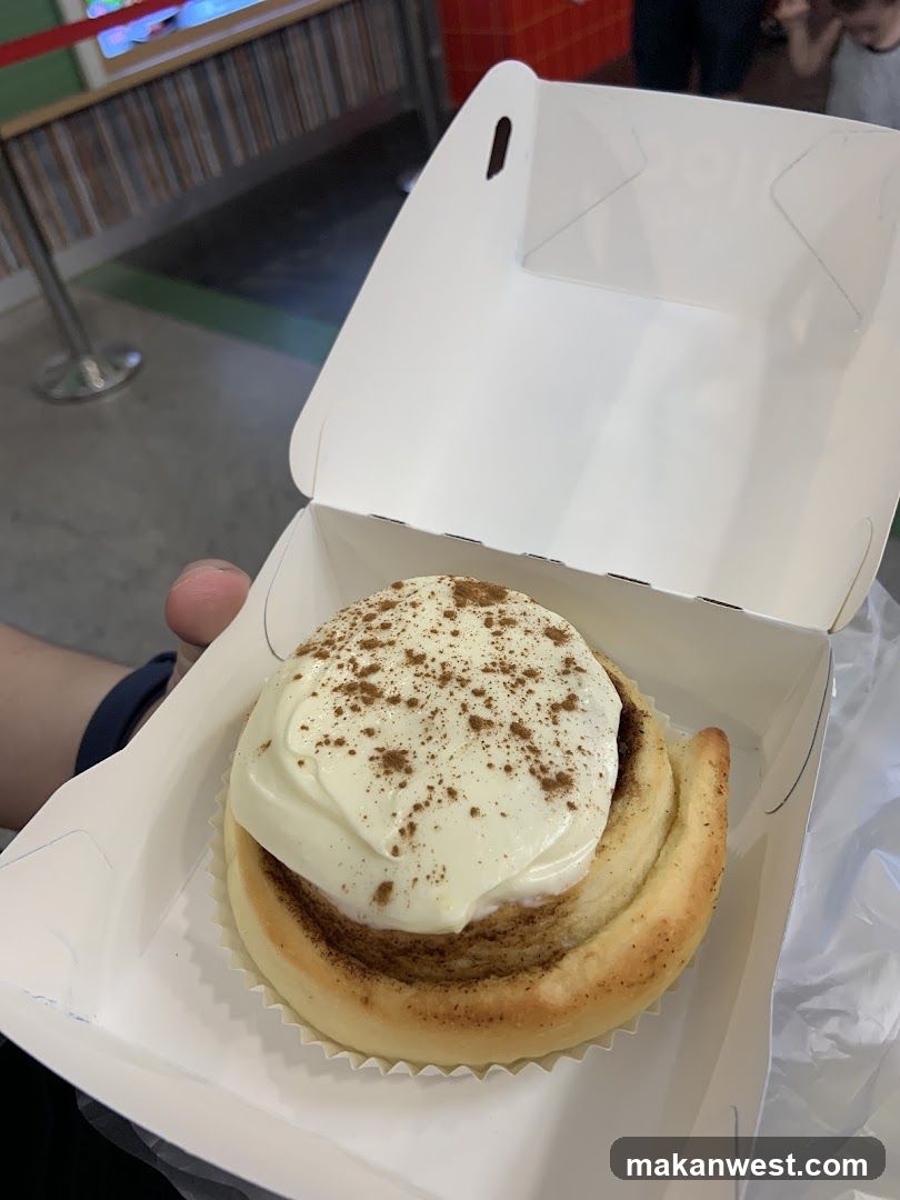 Cinnamon Roll with Cream Cheese Frosting