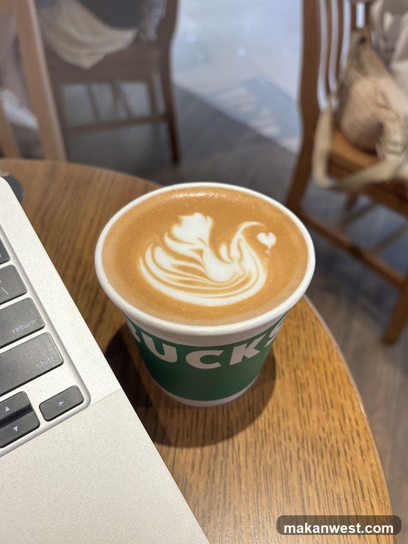 Starbucks Coffee with Latte Art