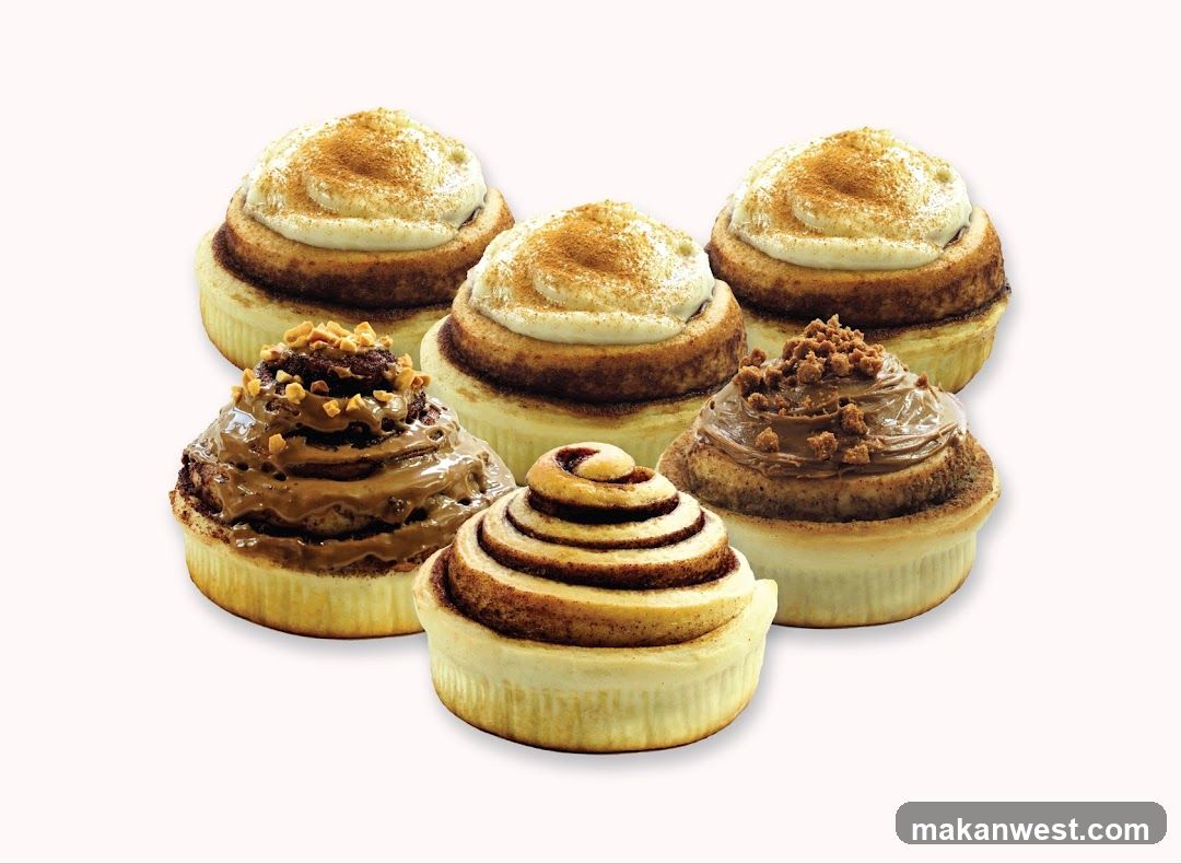 Assorted Cinnamon Rolls and Pastries