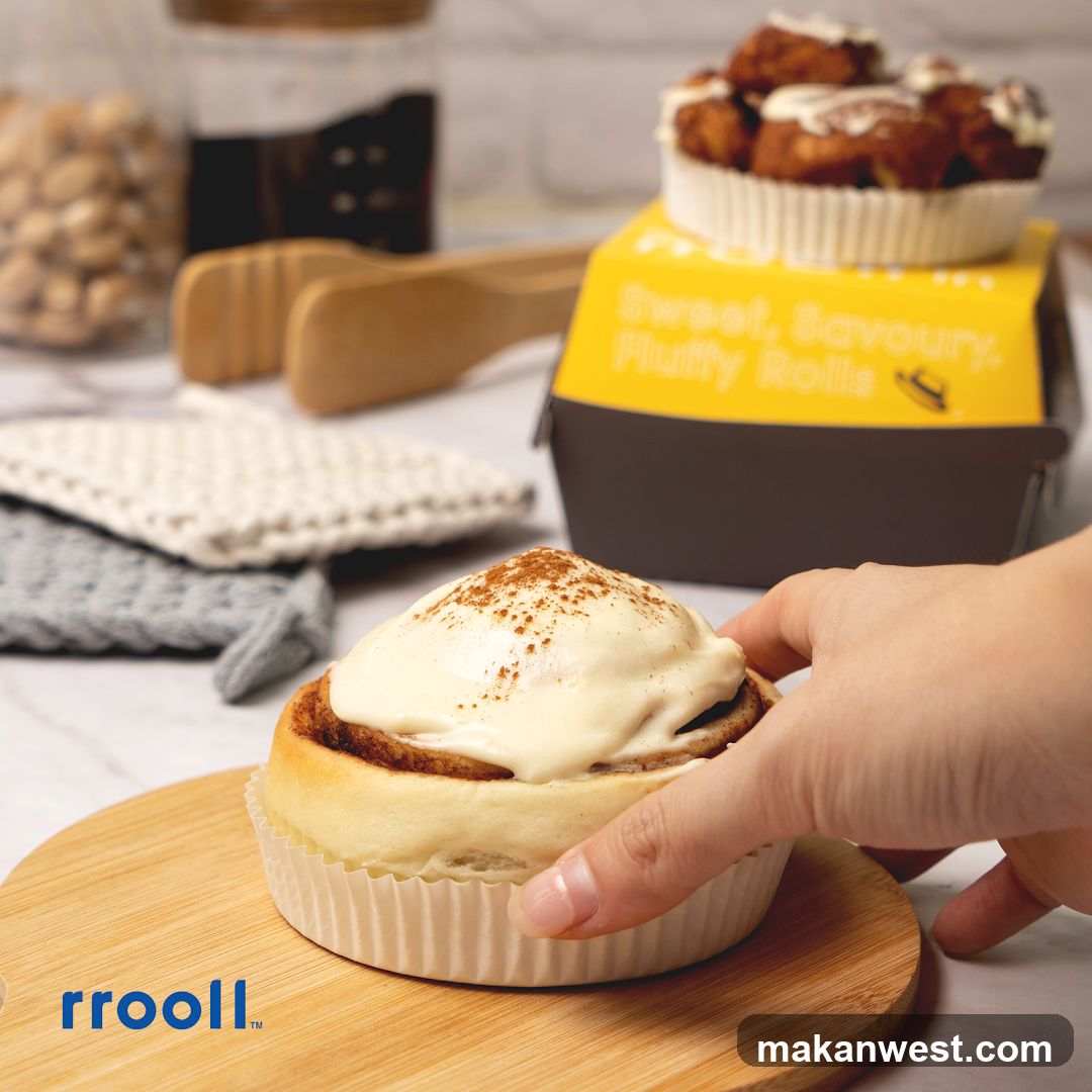 rooll pastry display