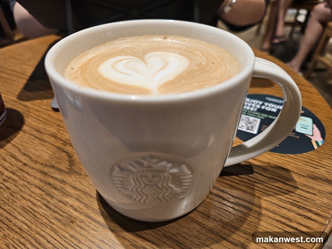 Starbucks Latte with Heart Art
