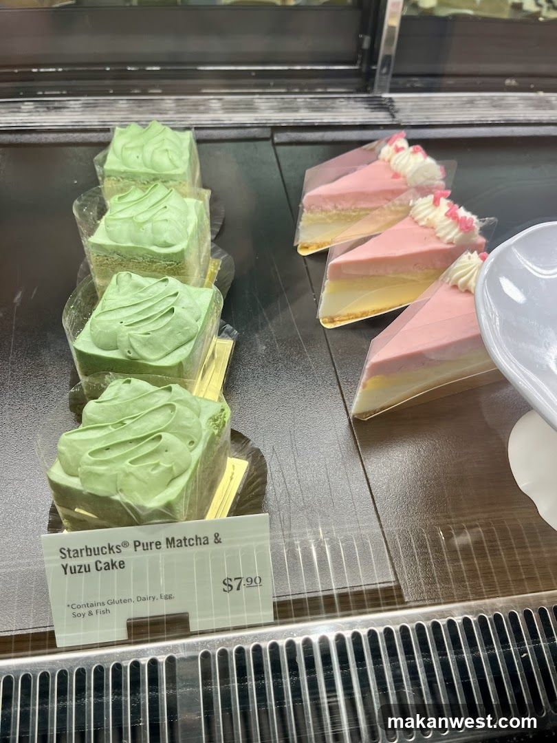 Matcha and Yuzu Cake Display