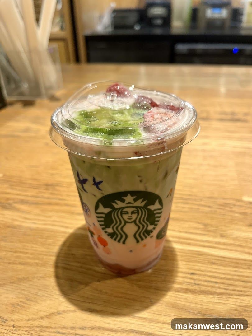 Starbucks Iced Drink with Fruit Topping