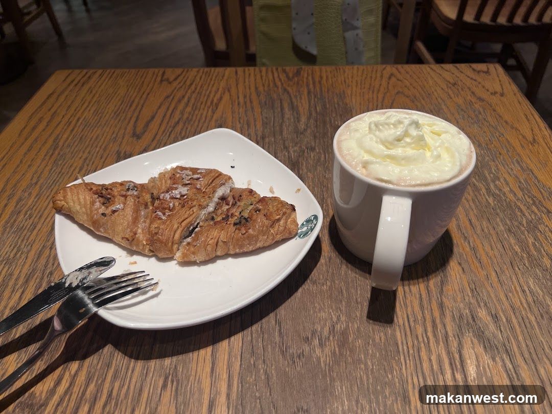 Croissant and Hot Chocolate