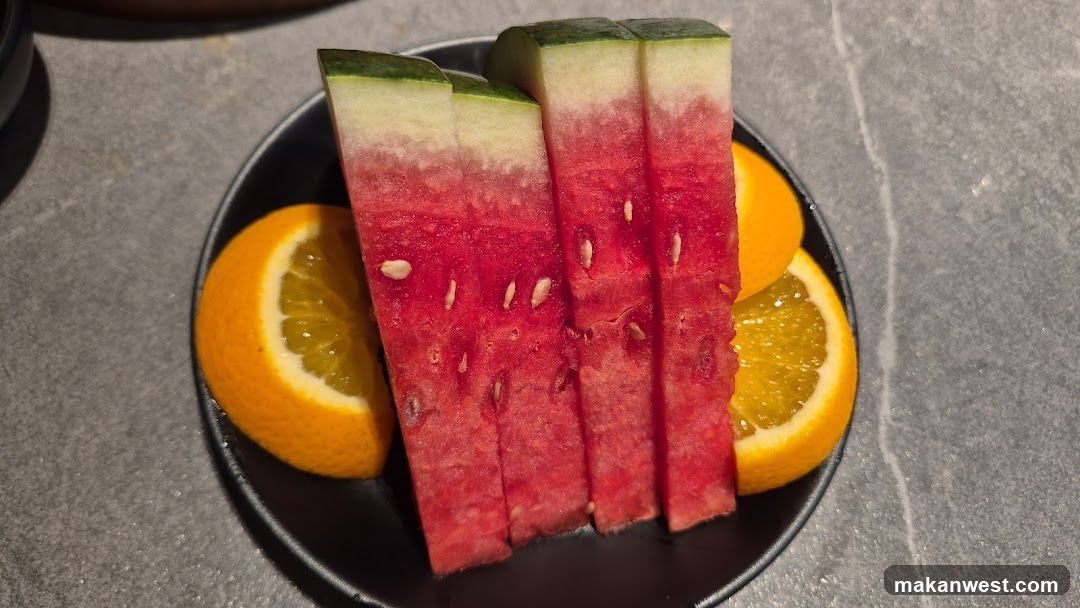 Fruit Platter with Watermelon and Oranges