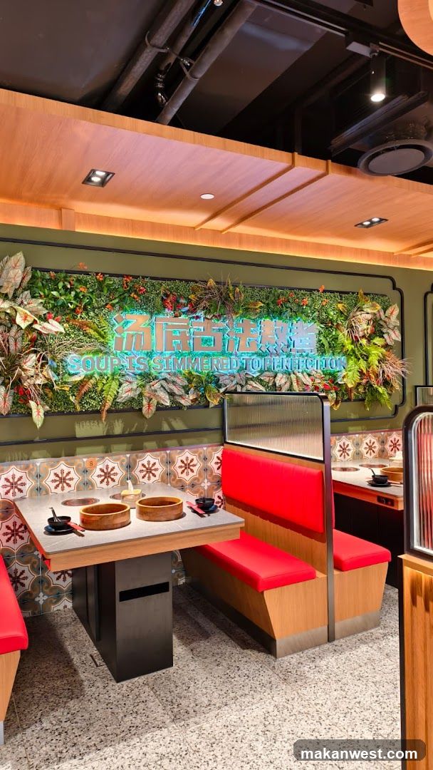Interior of a hot pot restaurant