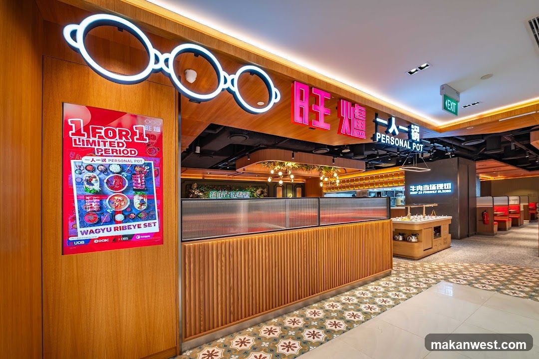 Restaurant Interior with Signage and Poster