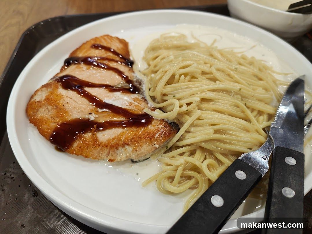Grilled Fish with Pasta