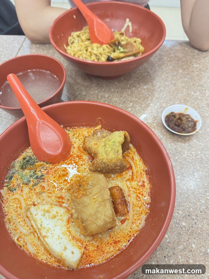Noodle Bowl with Fried Dishes