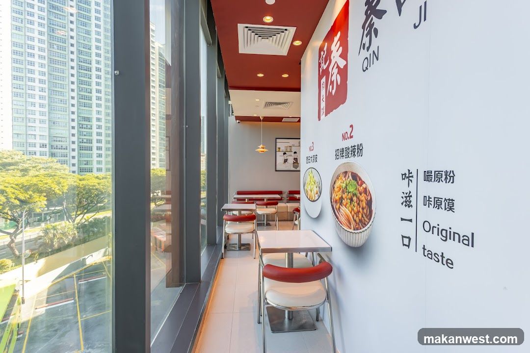 Restaurant Interior with Menu Display