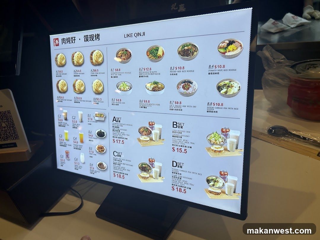 LIKE QINJI Menu Board