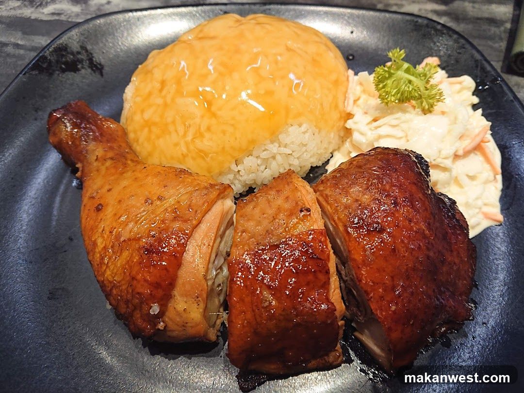 Roasted Chicken and Rice Dish