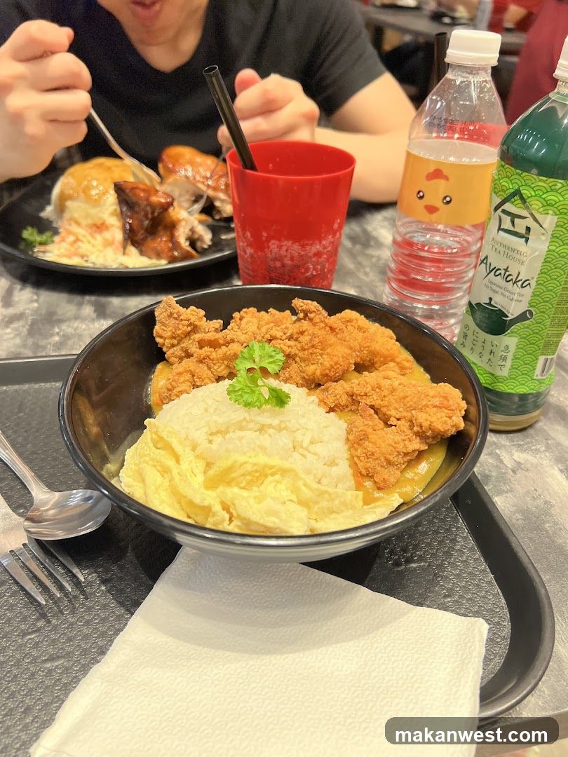 KFC Fried Chicken Rice Bowl with Drink