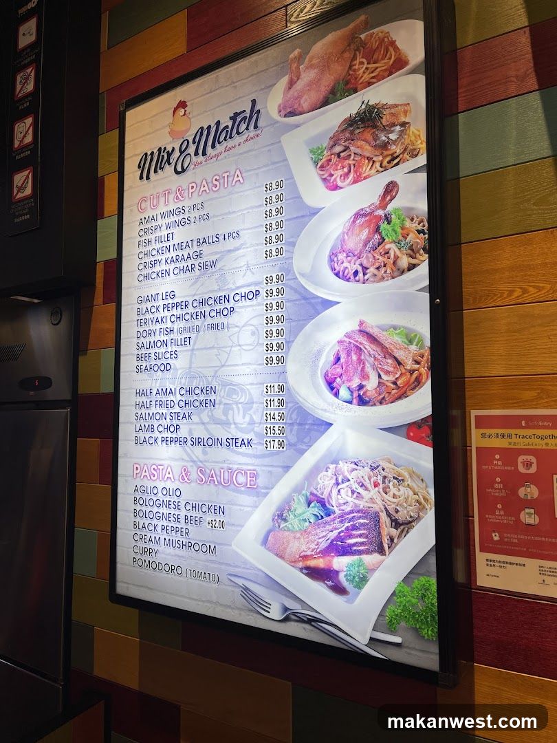 Mix & Match Menu Board