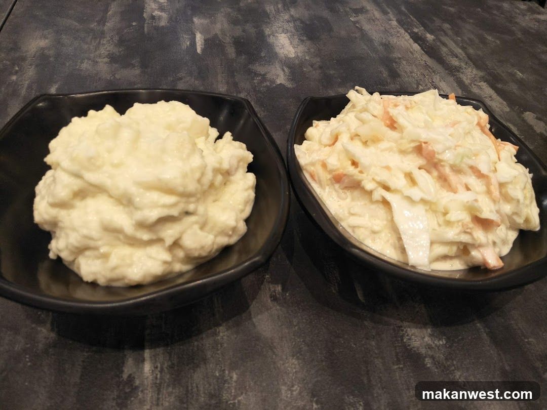 Side Dishes on Dark Table