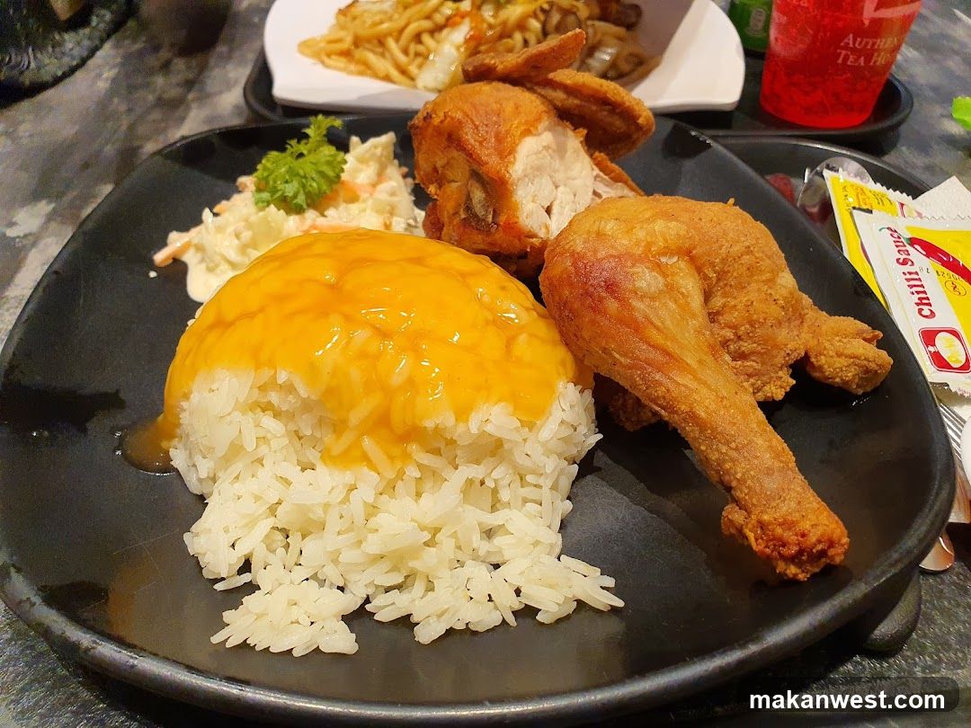 Fried Chicken and Rice Meal