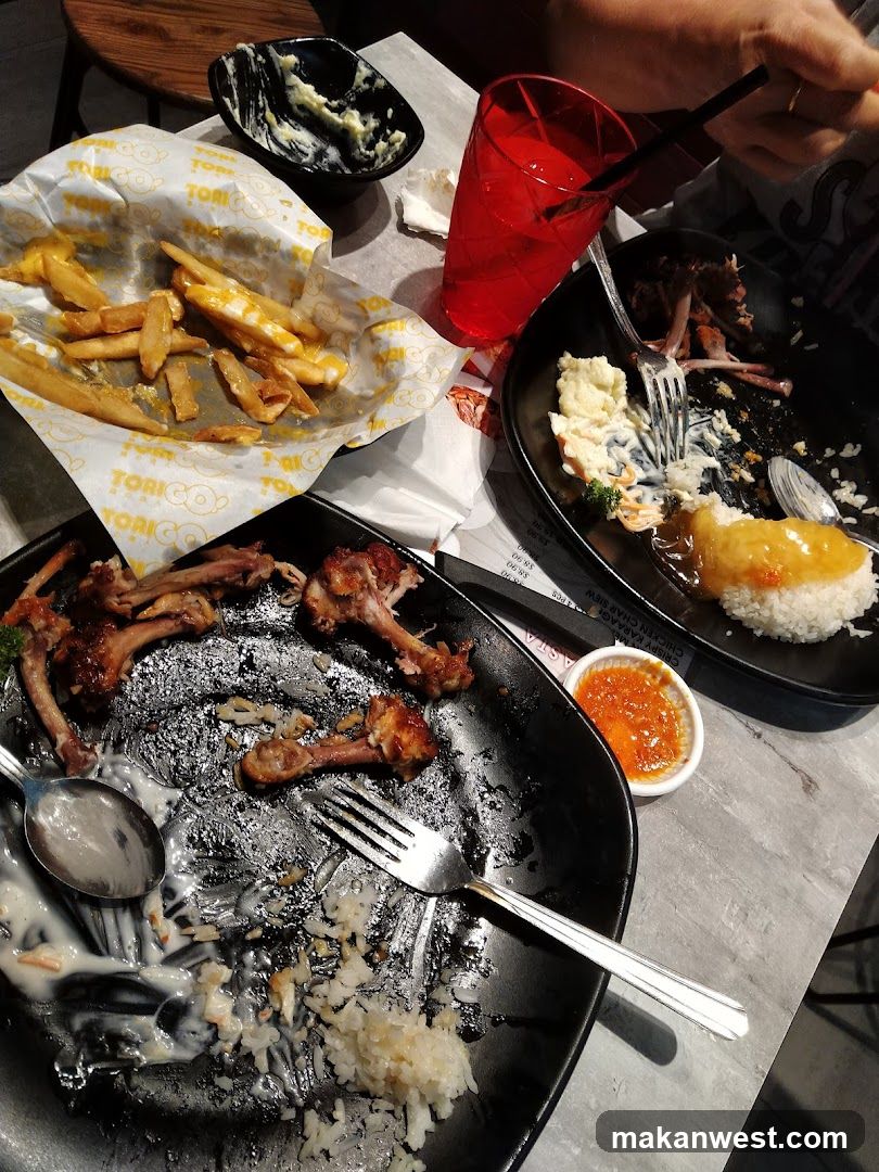 Food Table with Remains