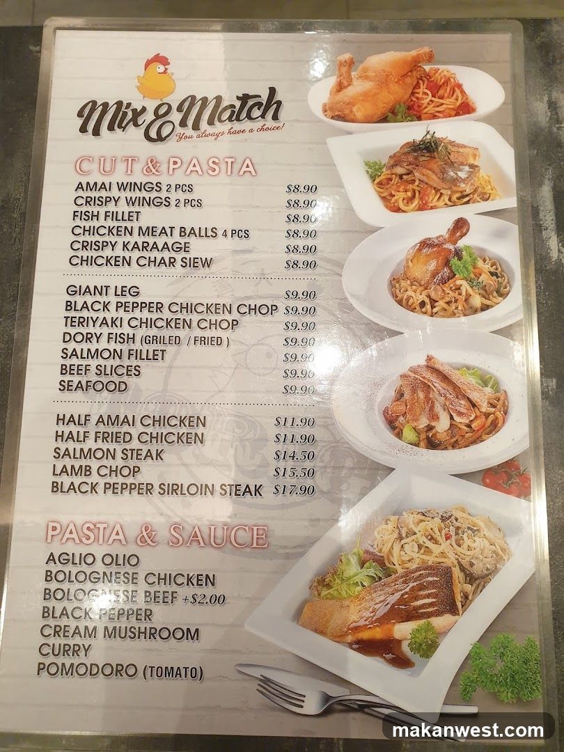 Mix & Match Menu