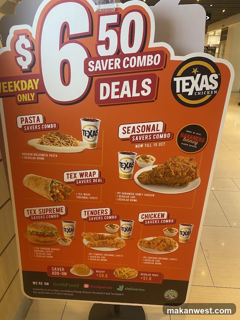 $6.50 Saver Combo Deals