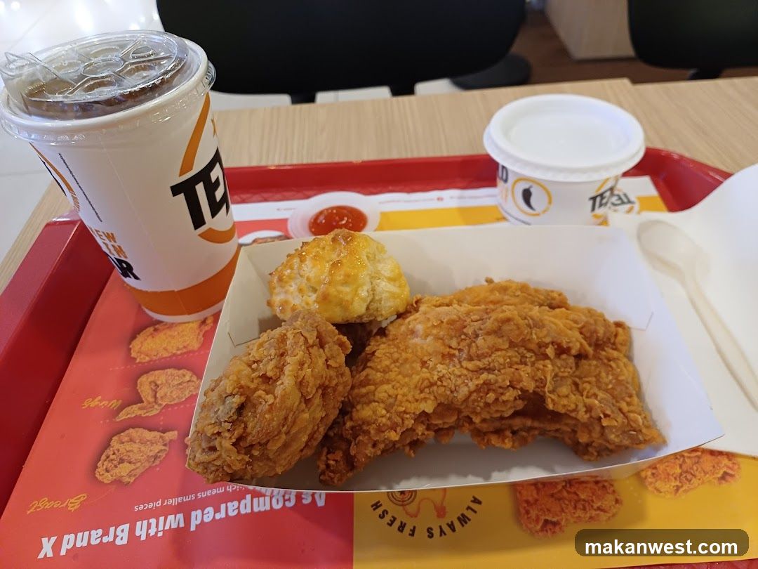Fried Chicken Meal with Drink