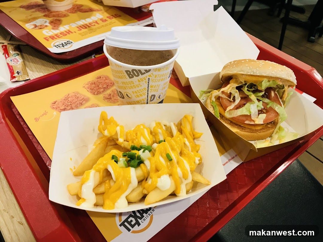 Fast Food Meal on Tray