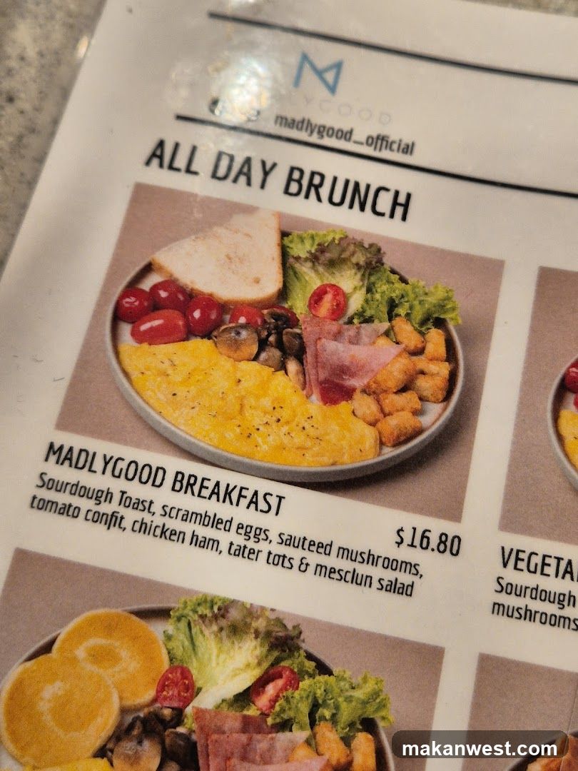 Madly Good All Day Brunch Menu