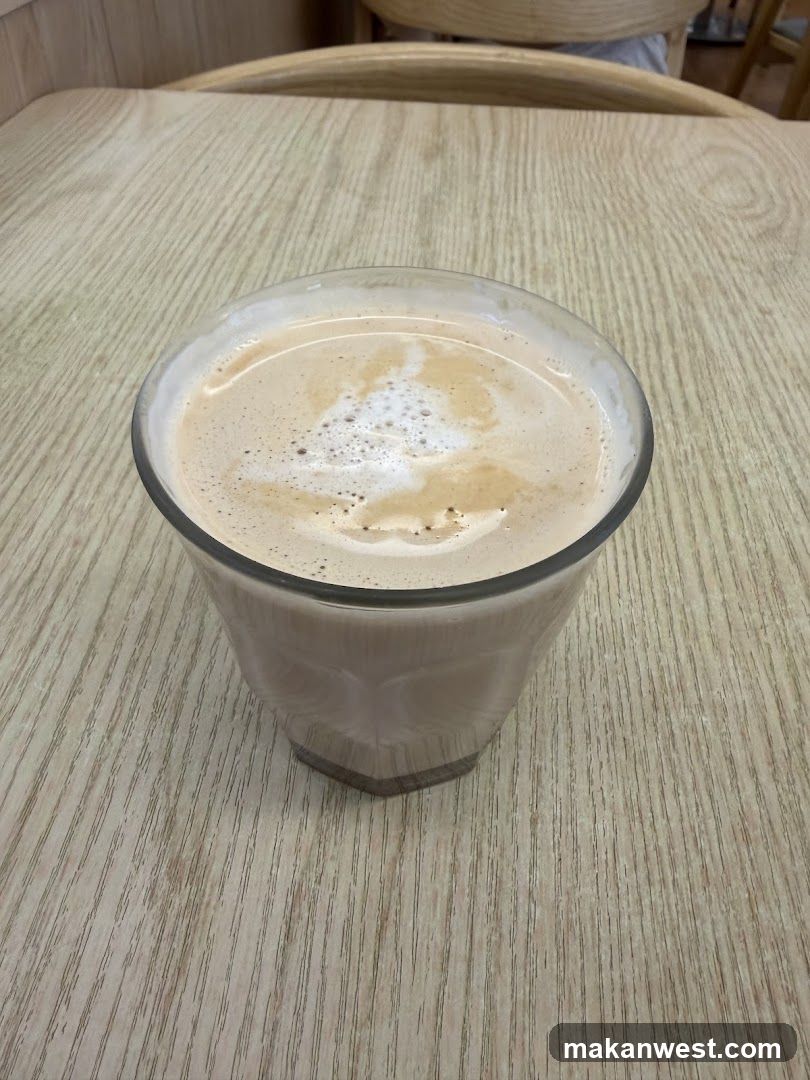 Latte in Glass Cup