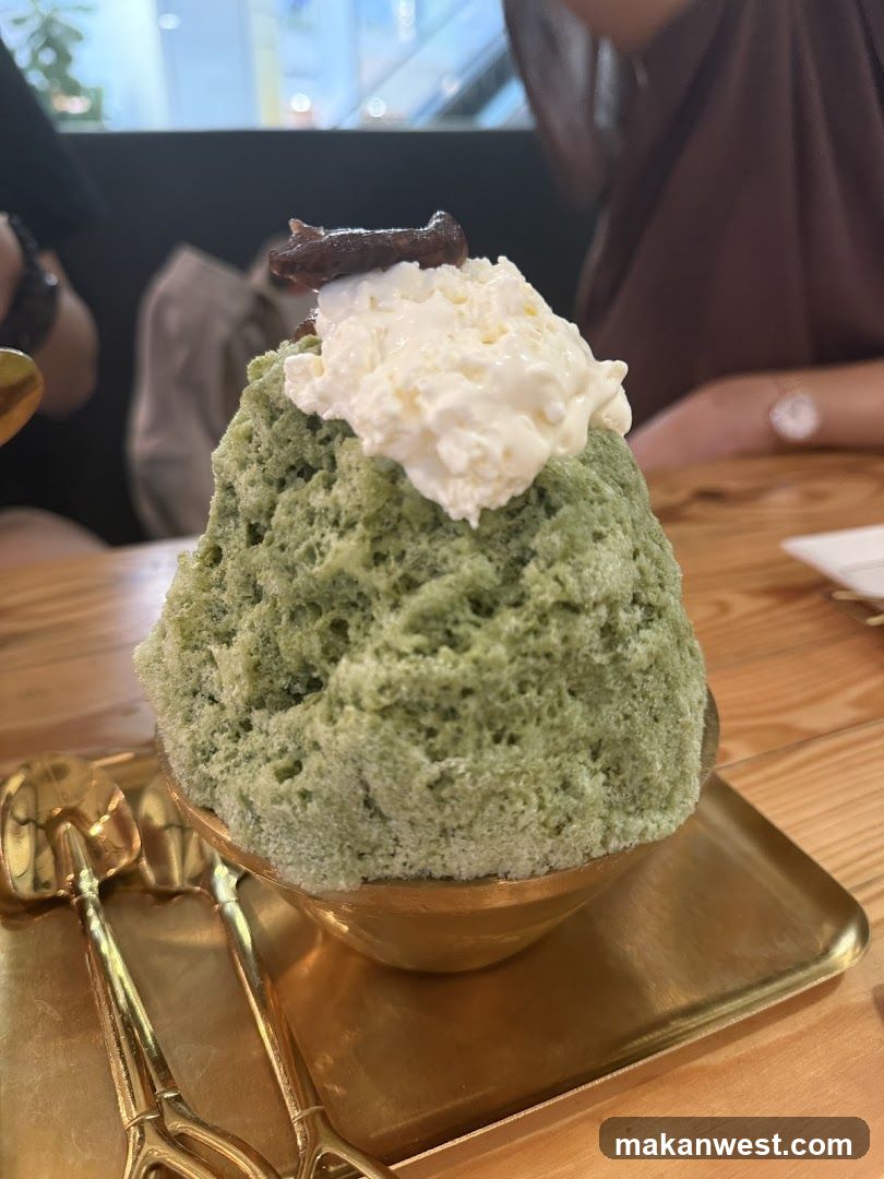 Matcha Snow Dessert