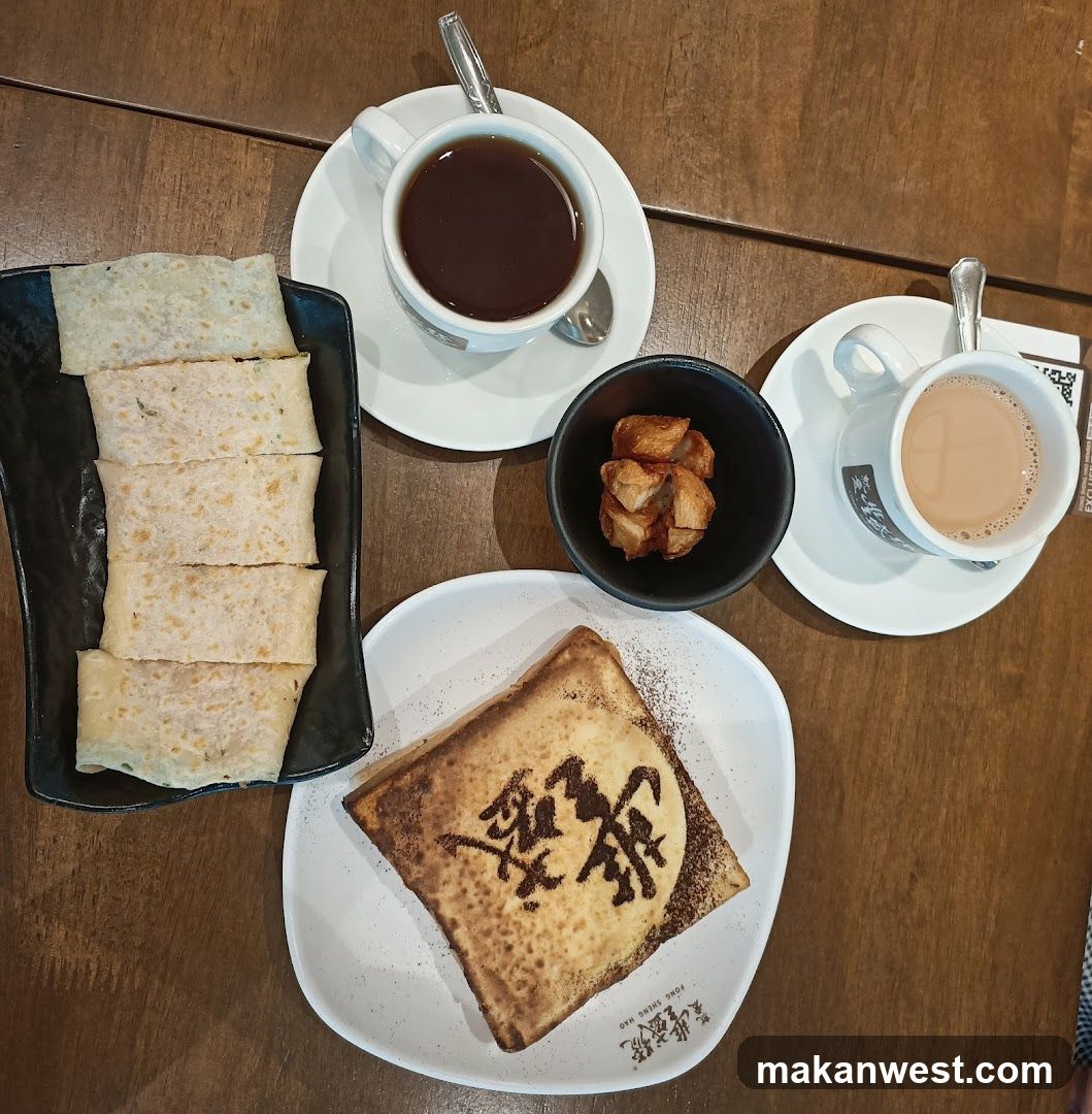 Breakfast Spread with Toast and Coffee