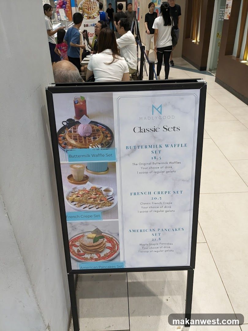 Madly Good Classic Sets Menu Board