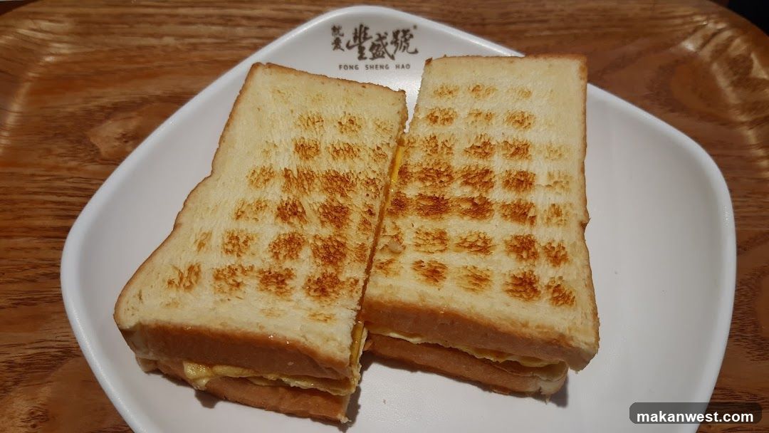Grilled Sandwich on White Plate