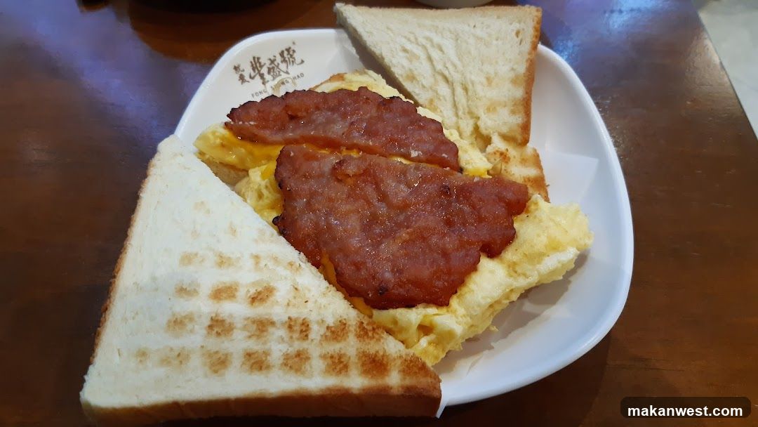 Breakfast Plate with Toast and Bacon