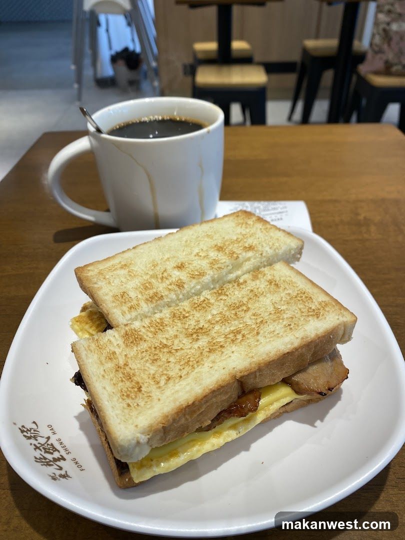 Toast Sandwich and Coffee