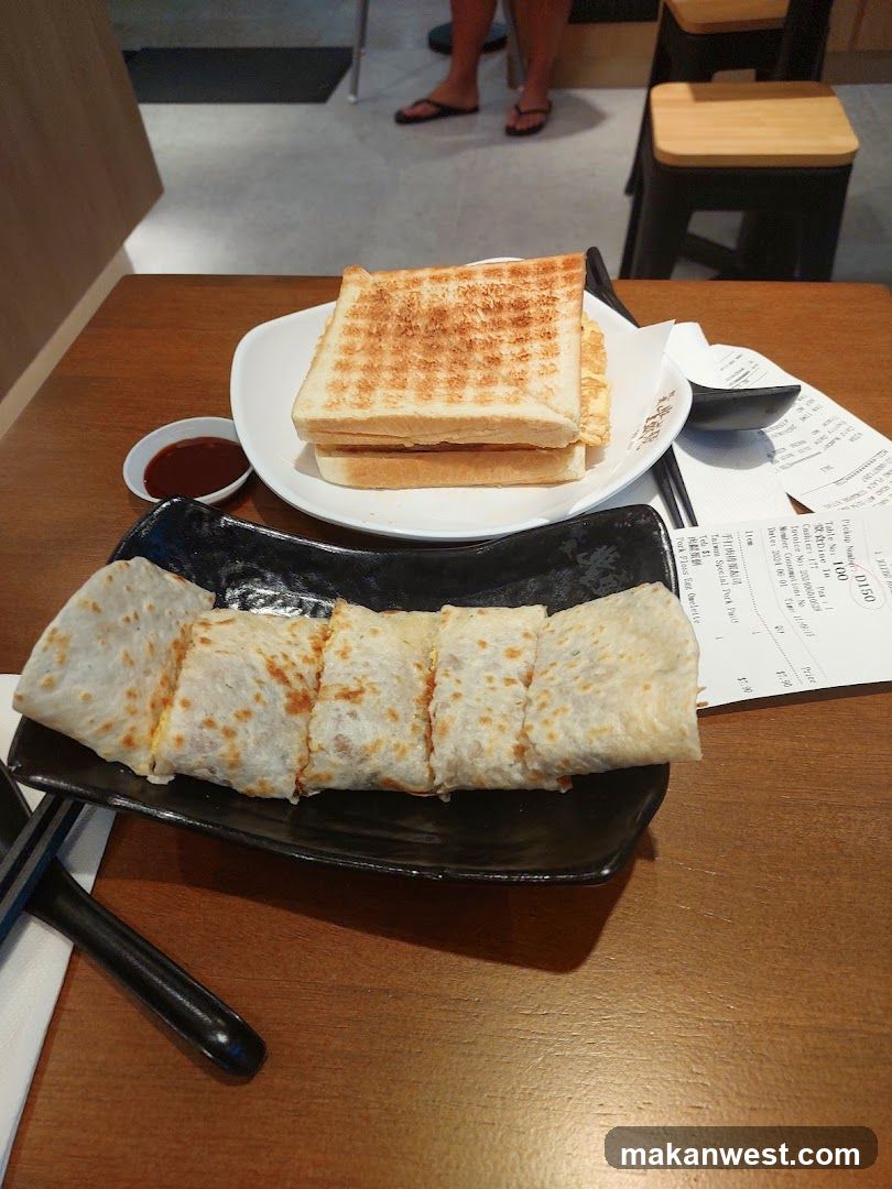 Food on table