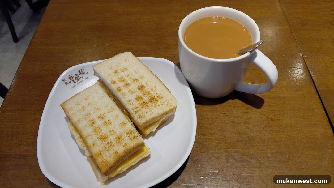 Grilled Sandwich and Tea