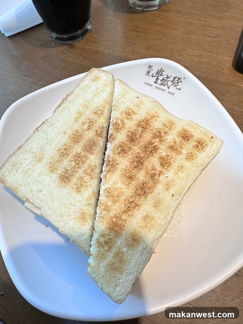 Toasted Bread on Plate