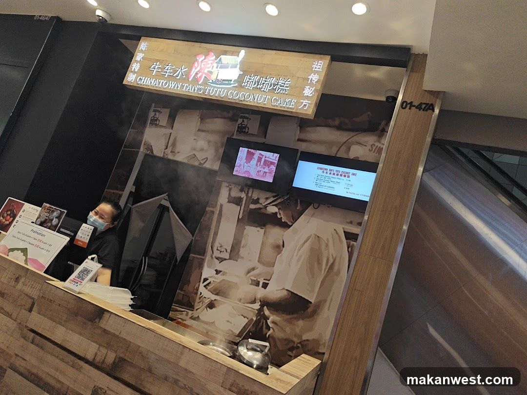 Food stall interior view