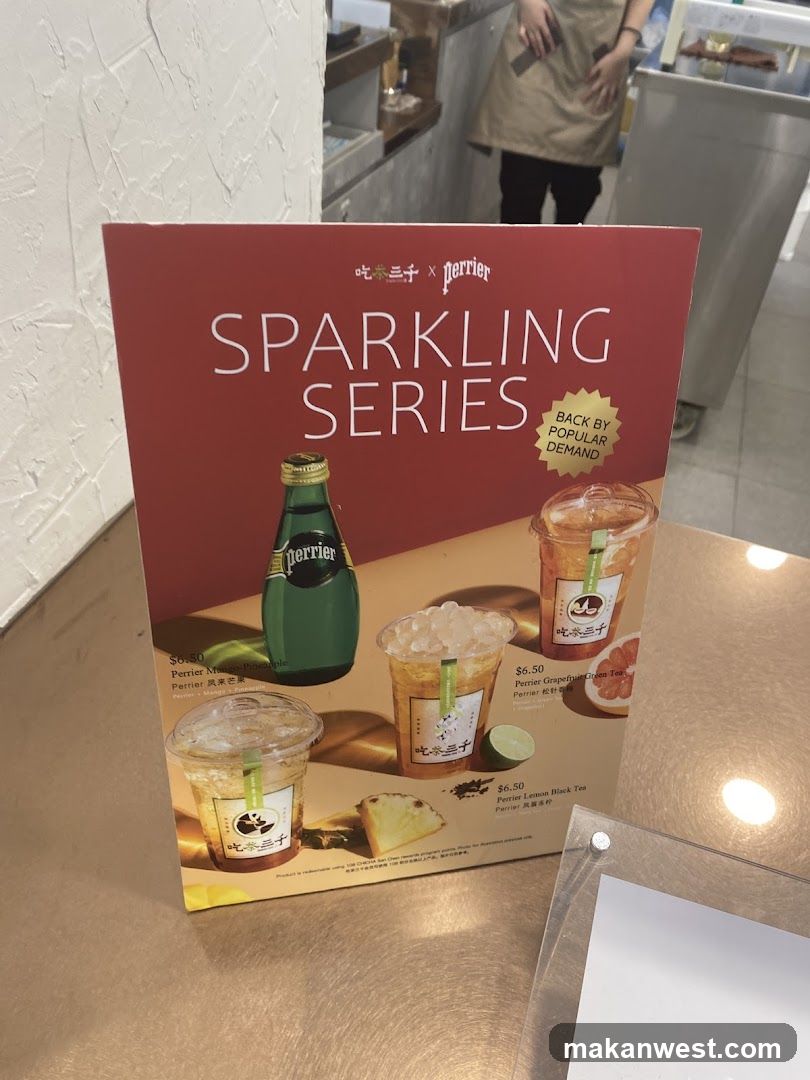Sparkling Series Menu Display