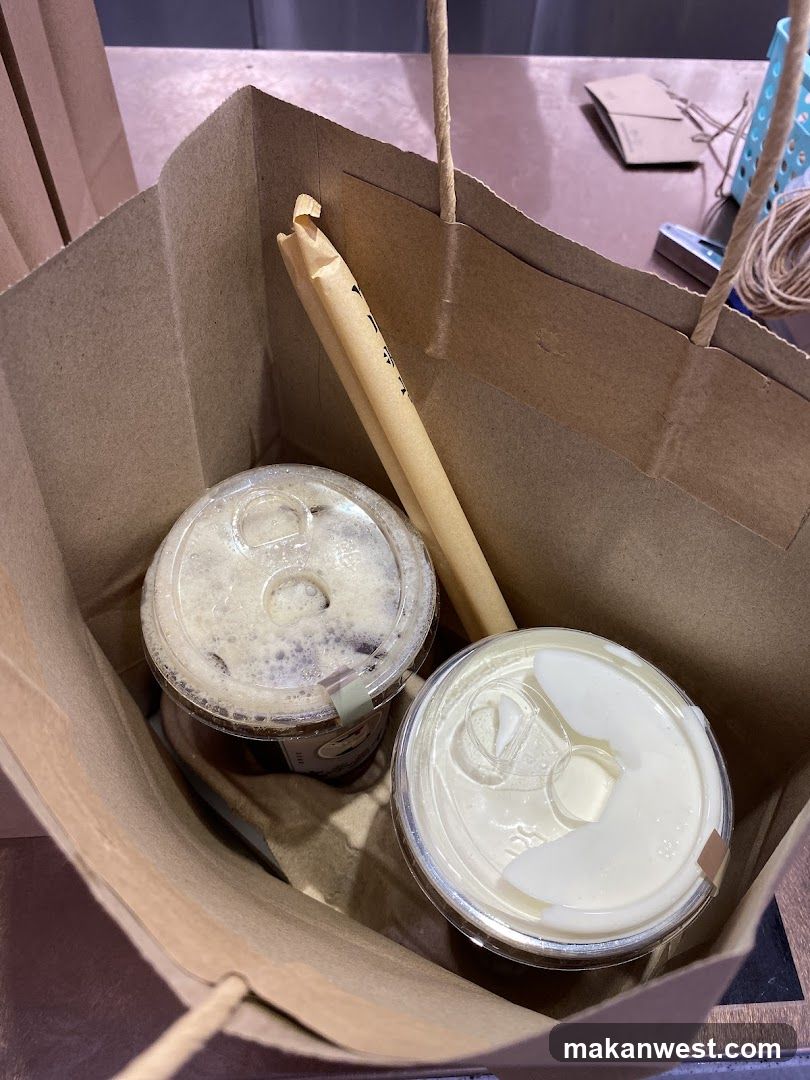 Coffee Drinks in Paper Bag