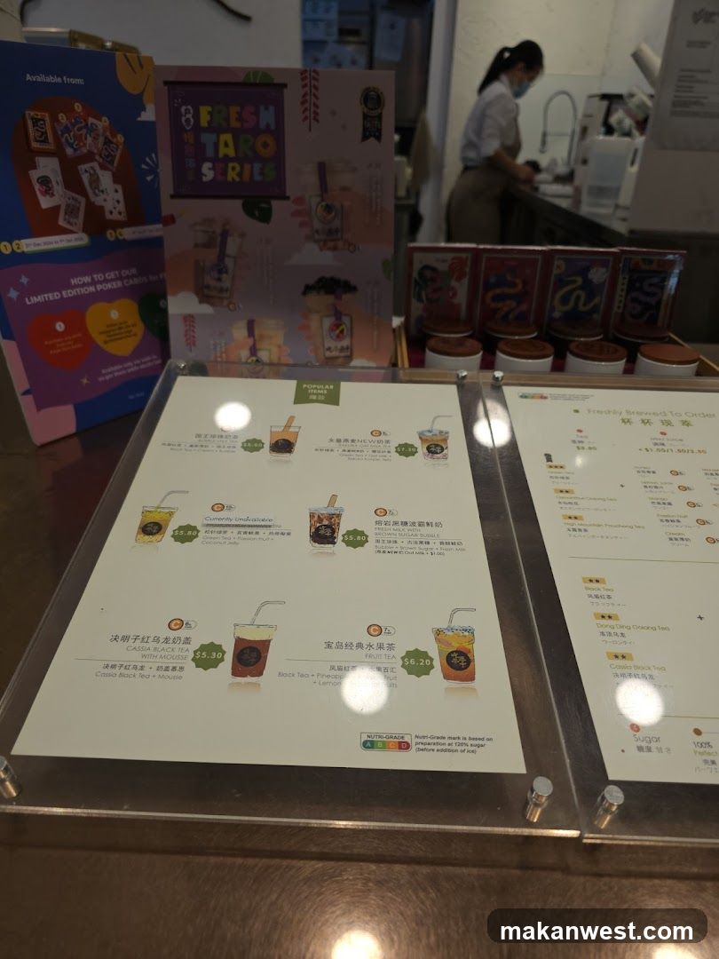 Bubble Tea Shop Interior Display