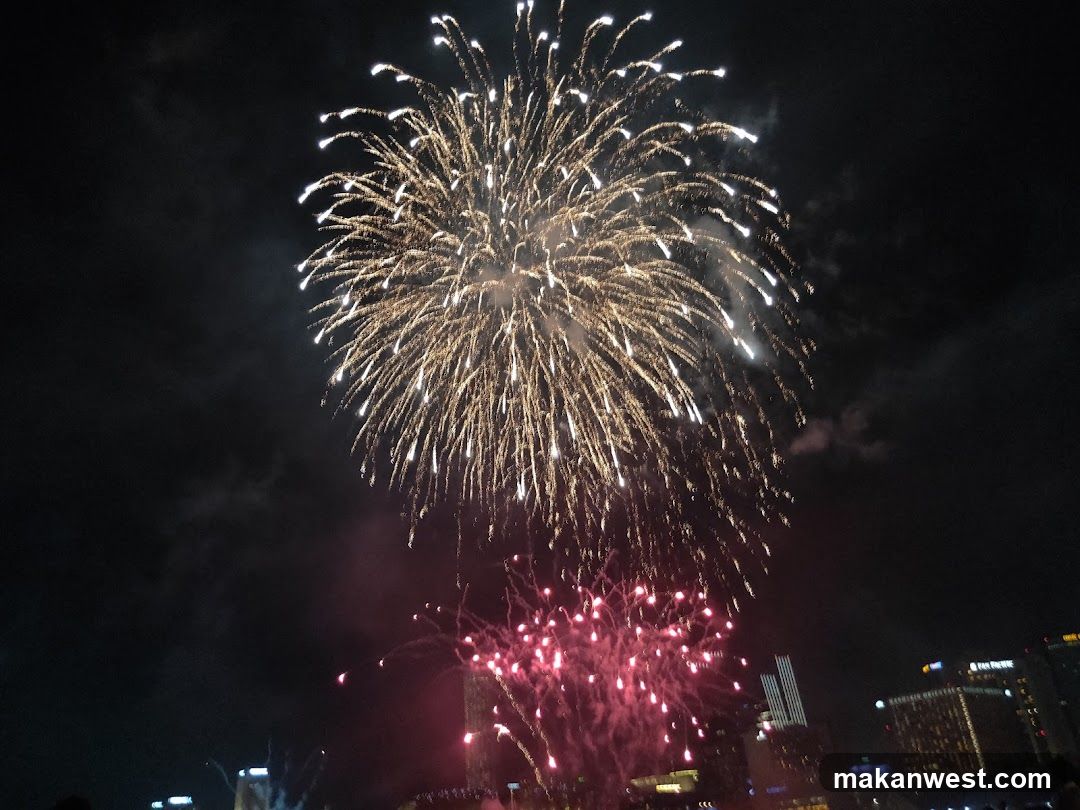 Fireworks Display at Night