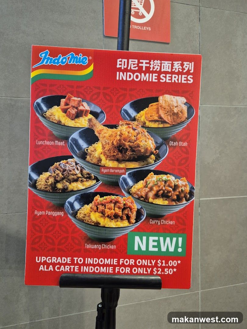 Indomie Series Menu Display