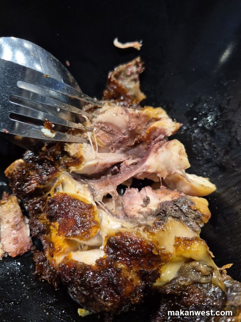Roasted Meat with Fork