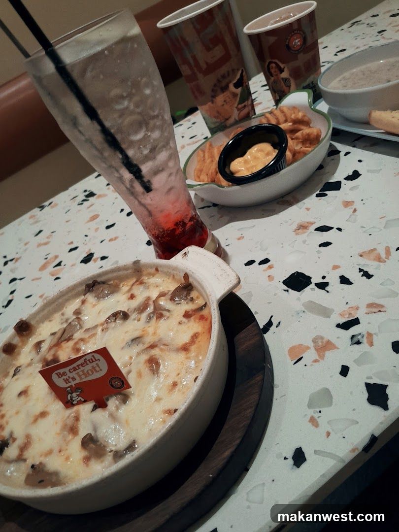 Dinner Table Setting with Appetizers and Drinks