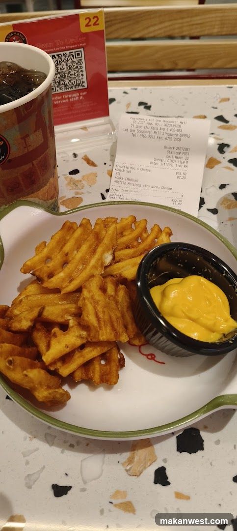 Food and Receipt on Table