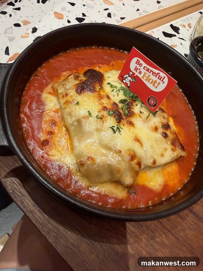 Hot Dish with Warning Sign