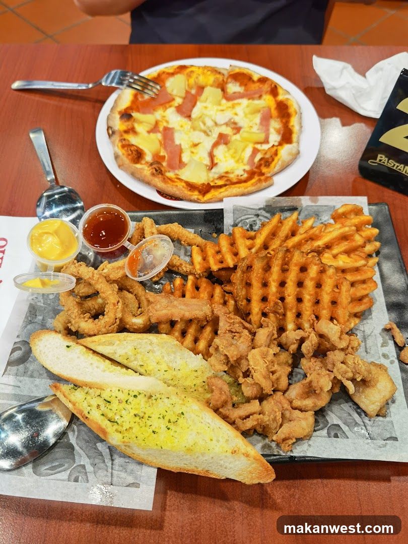 Pizza and Fries Meal